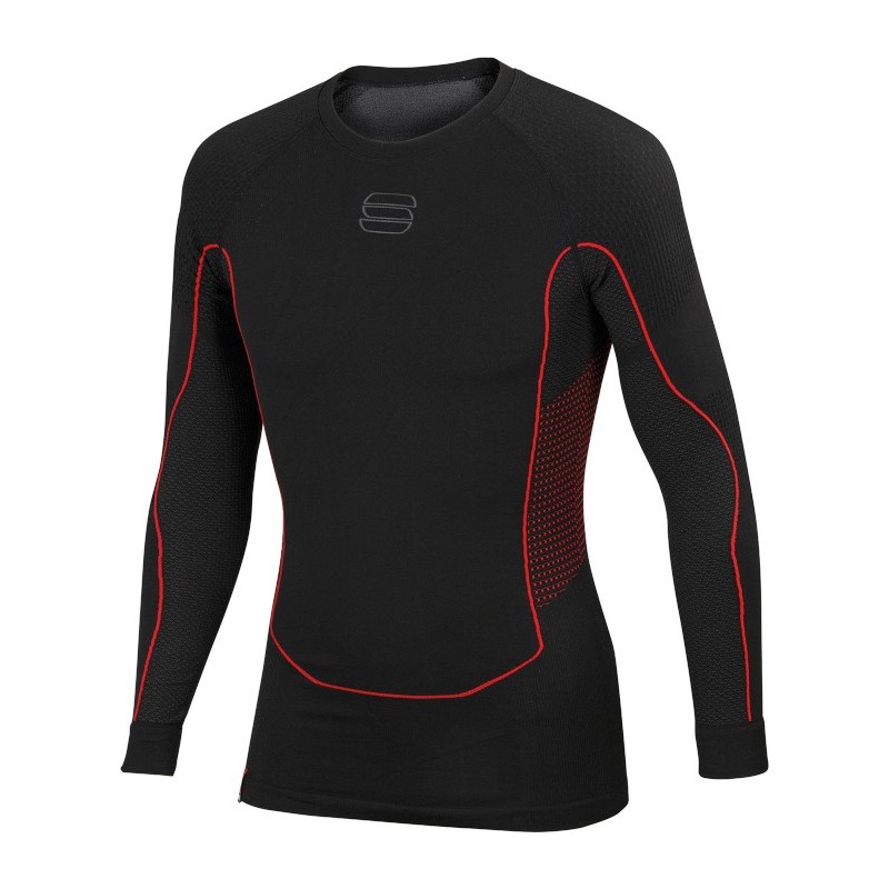 футболка с длинным рукавом Sportful 2nd Skin LS Top чёрная футболка с длинным рукавом Sportful 2nd Skin LS Top чёрная